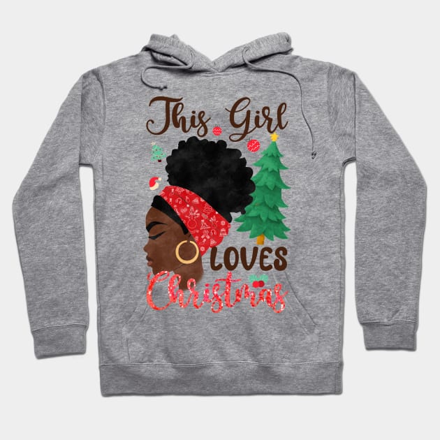 This girl loves christmas Hoodie by MZeeDesigns